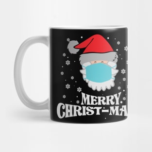 Merry Christ-mask funny quarantined Christmas gift Mug